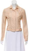Thumbnail for your product : Prada Silk Button-Up Jacket Pink Silk Button-Up Jacket