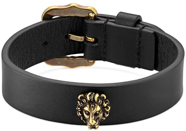 Gucci Lion Head Bracelet - ShopStyle