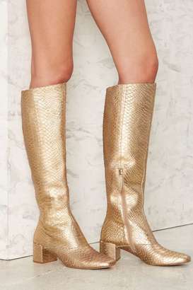 Matisse Truth Be Gold Knee-High Leather Boot