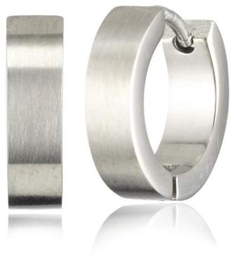 PURE Grey 4872 Unisex Creole Earrings Titanium