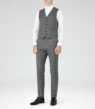 Reiss Melvin WOOL CHECK SUIT