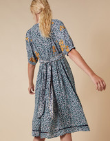 Thumbnail for your product : Monsoon Ditsy Floral Embroidered Shirt Dress in Sustainable Viscose Ivory