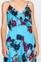 Thumbnail for your product : Karen Millen Frill Print Maxi Dress