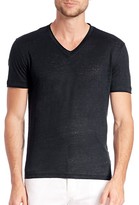 Thumbnail for your product : John Varvatos Linen V-Neck Tee