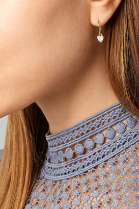 Jennifer Meyer Mini Heart 18-karat Gold Diamond Earrings