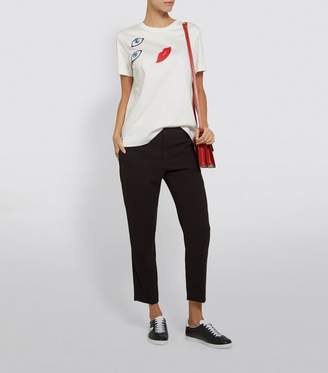 Akris Embroidered Face T-Shirt