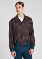 Thumbnail for your product : Paul Smith Men's Three-Colour Check Wool-Twill Harrington Jacket