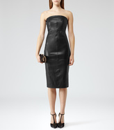 Thumbnail for your product : Angelina LEATHER BUSTIER DRESS BLACK