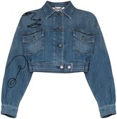 Thumbnail for your product : Moschino Embroidered Denim Jacket
