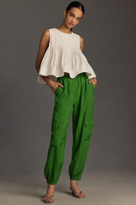 By Anthropologie High-Rise Pleated Wide-Leg Trousers