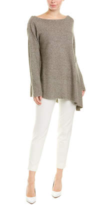 Lafayette 148 New York Asymmetric Linen-Blend Sweater