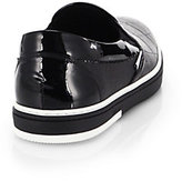 Thumbnail for your product : Jimmy Choo Grove Croc-Embossed Leather Slip-On Sneakers