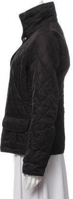 Burberry Pointed-Collar Quilted Jacket