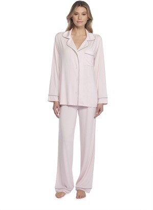 Barefoot Dreams Women's Luxe Milk Jersey Piped Pajama Set