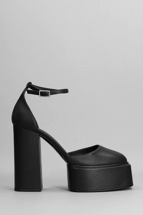 3JUIN 'Ambra’ pumps 3JUIN Ambra Pumps In Black Leather - ShopStyle