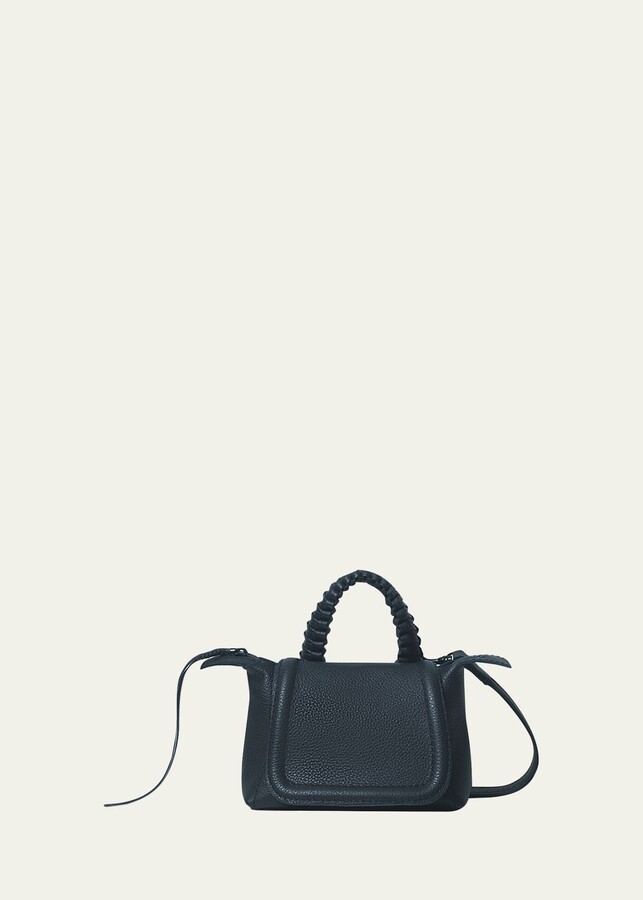 Callista Mini Grained Leather Top-Handle Bag - ShopStyle