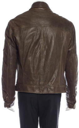 Dolce & Gabbana Military Leather Jacket