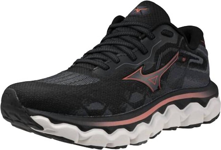Mizuno Women's Wave Horizon Seven Sneaker In Black Dubarry
