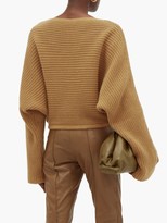 Thumbnail for your product : Petar Petrov Katja Boatneck Chunky-knit Cashmere Sweater - Camel