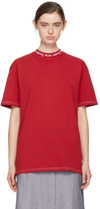Acne Studios Red Gojina Dyed T-Shirt