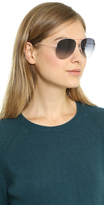 Thumbnail for your product : Victoria Beckham Petite Aviator Sunglasses