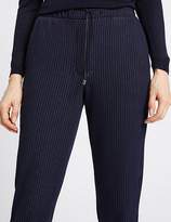 Thumbnail for your product : Marks and Spencer Striped Elasticated Waist Tapered Trousers