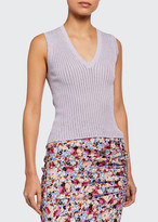 Thumbnail for your product : Veronica Beard Sid Sleeveless V-Neck Pullover