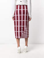 Thumbnail for your product : Victoria Beckham checked skirt