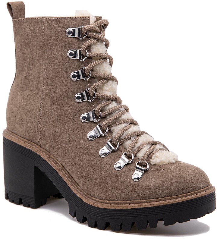 fleece lined combat boots