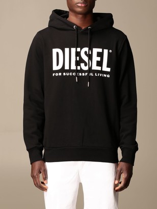 Diesel Sweatshirt Hoodie With Logo - ShopStyle