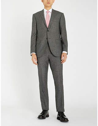 Corneliani Textured academy-fit wool and silk-blend suit