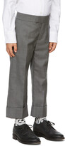Thumbnail for your product : Thom Browne Kids Grey Super 120s Twill Classic Trousers