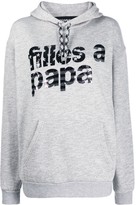 Thumbnail for your product : Filles a papa Logo Print Hoodie