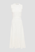 Thumbnail for your product : Herve Leger Flared Ruffle-trimmed Bandage Midi Dress