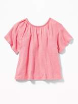 Thumbnail for your product : Old Navy Flutter-Sleeve Swing Top for Toddler Girls