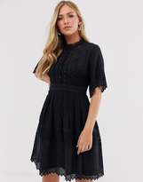 Thumbnail for your product : French Connection lace short sleeve dress