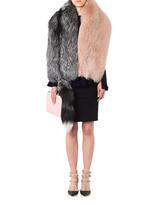Thumbnail for your product : Alexander McQueen Bi-colour fur stole