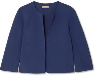 Michael Kors Collection Cropped Wool-blend Crepe Jacket