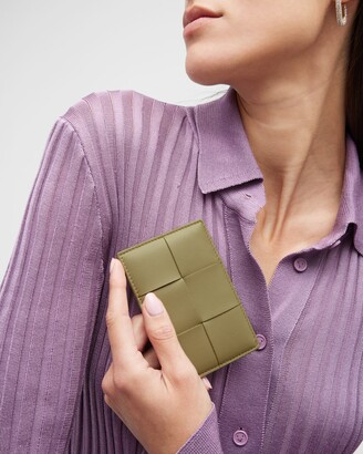 Bottega Veneta Intrecciato Woven Leather Card Case
