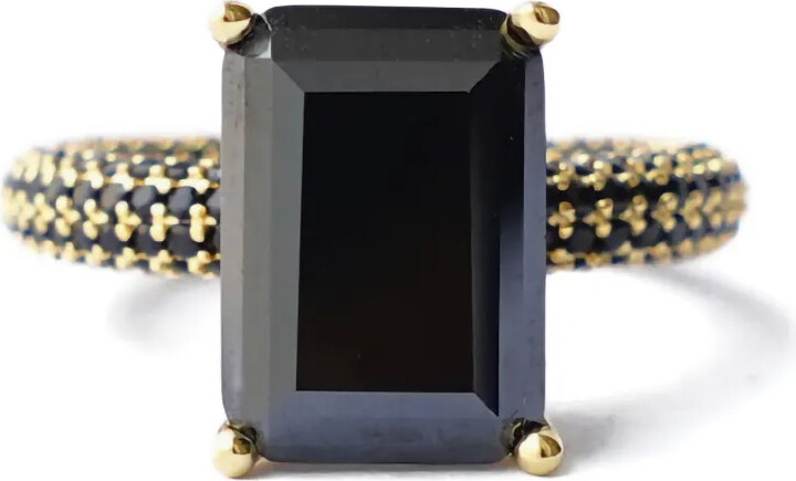 Izabel Display Mega rectangle-stone ring