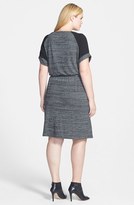 Thumbnail for your product : Caslon Short Sleeve Stripe Dress (Plus Size)