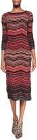 Thumbnail for your product : M Missoni Fancy Ripple-Knit Mid-Calf Dress