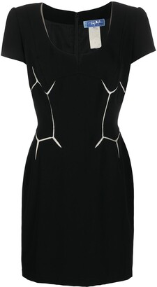 Thierry Mugler Pre-Owned Geometric Detail Slim-Fit Dress