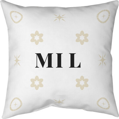 Khieu Milwaukee Basketball Colors Cream White Green Cotton Twill Pillow 14 Inch X 14 Inch