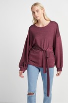 Thumbnail for your product : French Connection Freya Texture Jersey Tie Waist Top