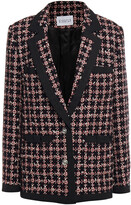 Thumbnail for your product : Claudie Pierlot Violaine Grosgrain-trimmed Tweed Blazer