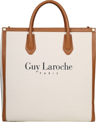Guy Laroche Shoulder Bag In Black Canvas - ShopStyle