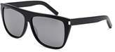 Thumbnail for your product : Saint Laurent Women's Mirrored Flat Top Square Sunglasses, 59mm
