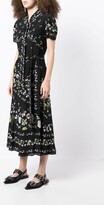 Thumbnail for your product : Erdem Floral-Print Silk Midi Dress