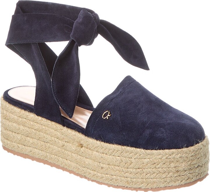 Gianvito Rossi Almeria 40 Suede Platform Sandal